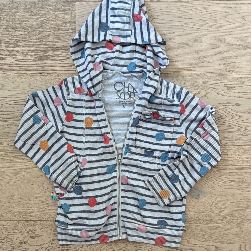 Girls chaser Striped Hoodie - Multicolor